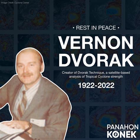 REST IN PEACE, MR. VERNON DVORAK🙏 Mr Vernon Dvorak, a retired American