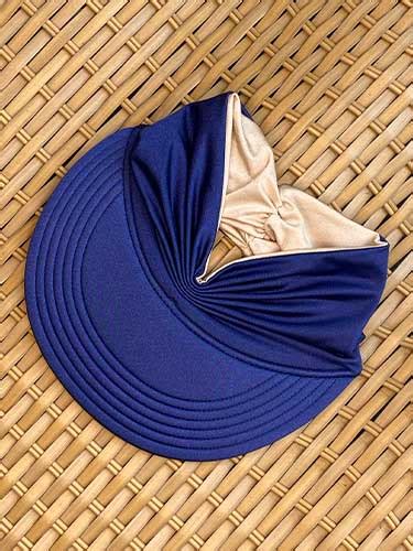 Viseira Infantil Dupla Face Nude FPSUV 50 Verde Musgo By Vê Acessórios