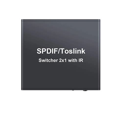 Spdif/Toslink Цифровой оптический волоконный аудио коммутатор 2X1 ...