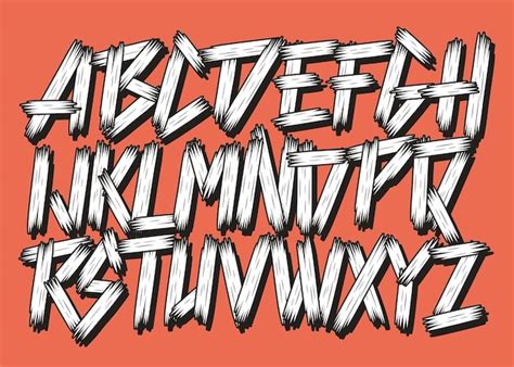 Premium Vector Letter Font Design Vector