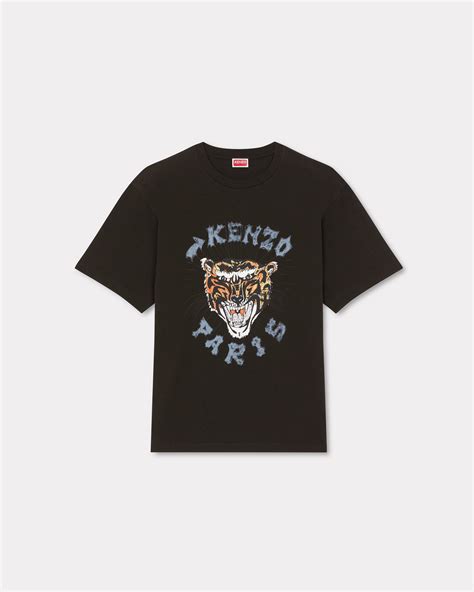 Kenzo Drawn Varsity Oversized T Shirt Kenzo