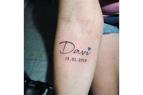 Tatuagem Nome De Filho Feminina - Tatuagem com nome de filho: 20 ideias lindas para te inspirar - Pais e ...