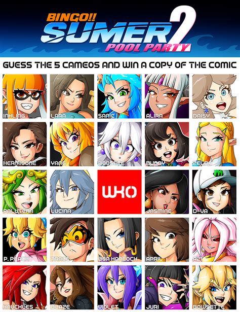 SUMMER POOL PARTY COMIC BINGO By Witchking Hentai Foundry