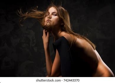 Naked Sensual Girl Covering Her Breast Stock Photo Shutterstock