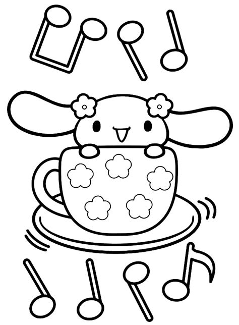 Cinnamoroll Coloring Pages To Print Free Printable Coloring Pages