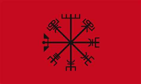 Flag Of Nordic Pagan Scandinavia Norway Sweden And Denmark In Honor Of The Nordic Gods And The