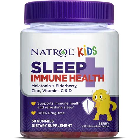 Melatonina 0 5mg Natrol Kids Sleep Immune Health para niños a