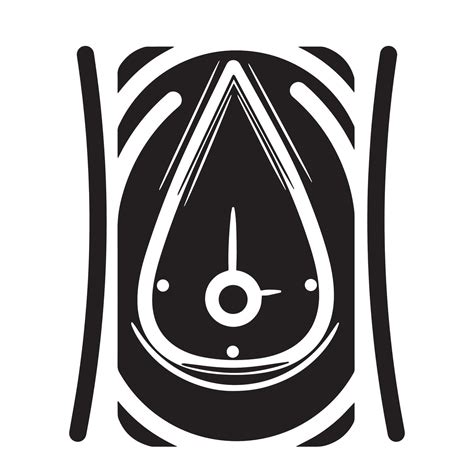 Water Logo And Clock Style Two Objects Anto Water Clock Icon 51298051