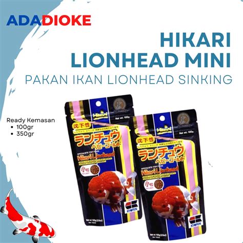 Jual HIKARI PAKAN IKAN LIONHEAD PELET MINI SINKING 100gr Shopee Indonesia