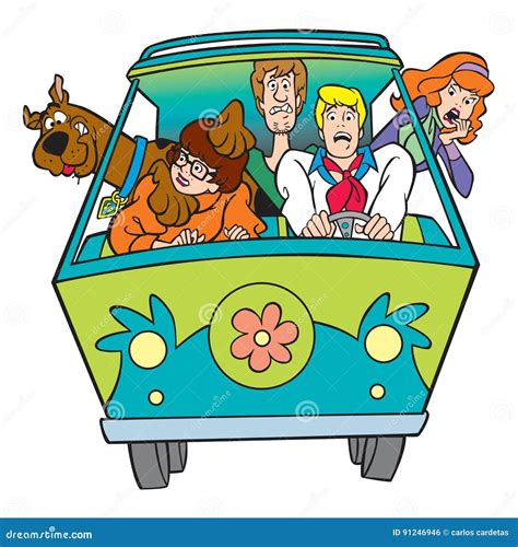 Scooby Doo van animation editorial photo. Illustration of vintage ...