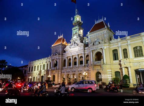 Saigon City Hall Building Ho Chi Minh City Saigon Vietnam Stock