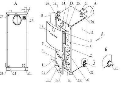 Отопительный котел на дровах и электричестве