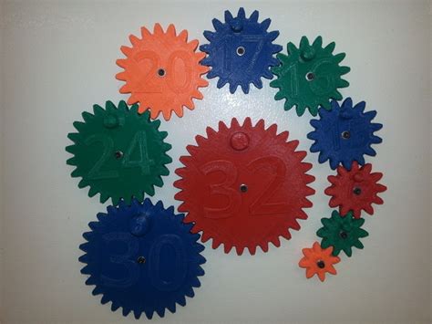 3d Printed Magnetic Gear Toy By Anfroholic Pinshape