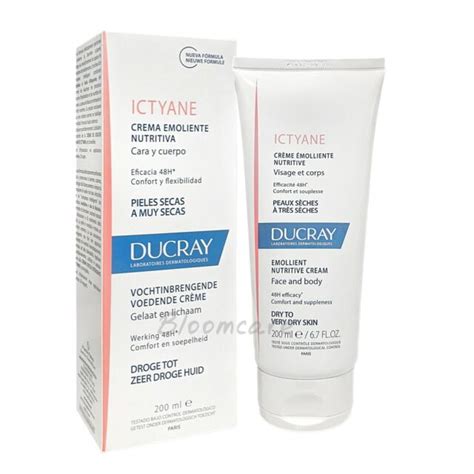 Ducray Ictyane Dry Skin Emollient Moisturizing Cream 200ml For Sale