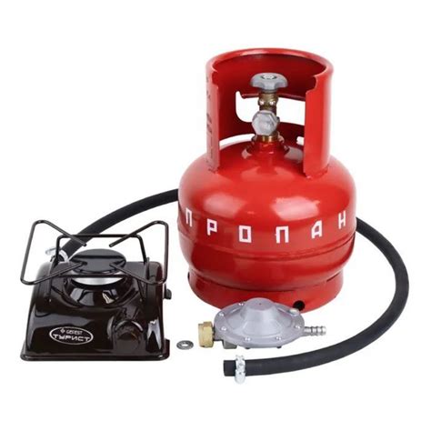 Туристическая газовая плита походная, с баллоном 5л комплект (баллон ...