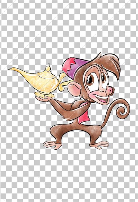 abu aladdin clipart png watercolor hand drawn illustration digital
