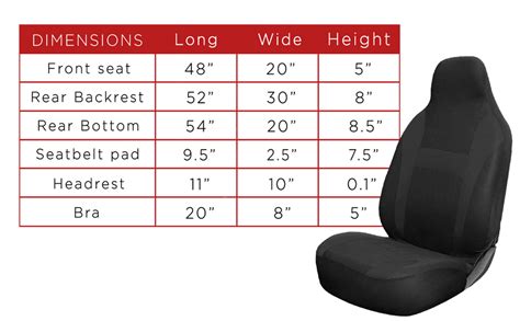 Oxgord 10 Piece Seat Cover Set For Car Truck Suv Van Pickup Cloth Solid Black