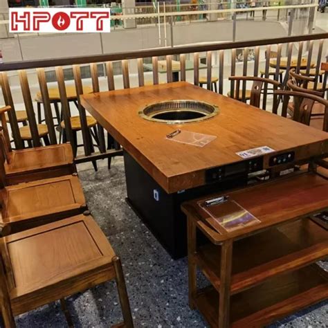 Kommerzieller Rauchfreier Hot Pot Tisch Aus Massivholz F R Restaurants