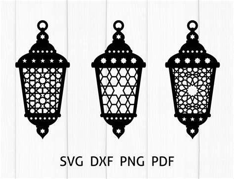 Arabic Lantern Cut Files. Ramadan Decoration SVG DXF PNG. | Etsy