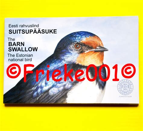 Estonie 2 Euro 2023 Comm Bu Sous Blister Hirondelle Rustique Frieke001