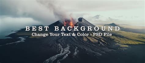 Dramatic View Of Volcanic Mountain Wit Hot Burning Scene AI Generated Image Premium AI