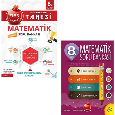 Nartest Yayınevi 8 Sınıf Nar Tanesi ve Dahi Genç Matematik Kitabı