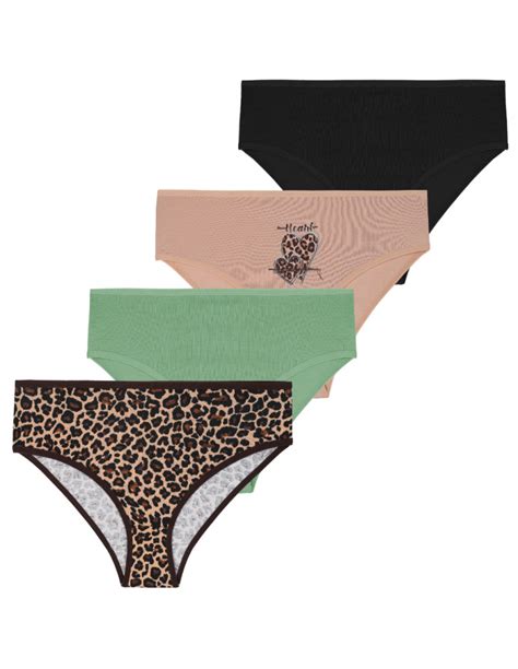 Majtki Damskie Figi Bikini Z Motywem Panterki Pak WIELOKOLOROWY Sklep Moraj