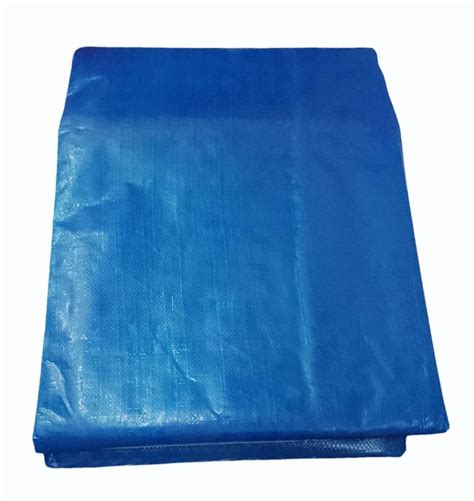 Pvc Coated Blue Sunproof Plastic Tarpaulins Thickness Mm Size