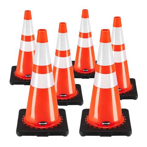 Flexible Orange PVC Road Safety Cones Traffic Cones Folding Traffic