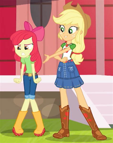 safe screencap apple bloom applejack equestria girls