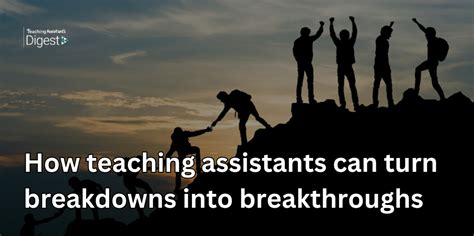 How teaching assistants can turn breakdowns into breakthroughs - Twinkl ...