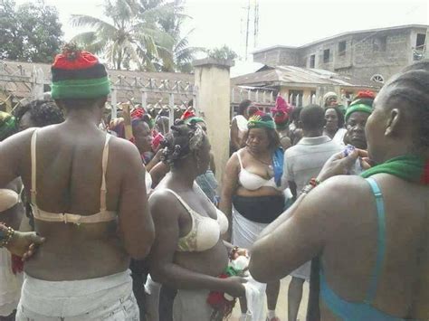 Photos IPOB Women Go Nude To Protest Military Brutality In Abia