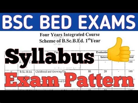 Bsc Bed 1st Year Syllabus Bsc Bed Syllabus 2024 Bsc Bed Syllabus