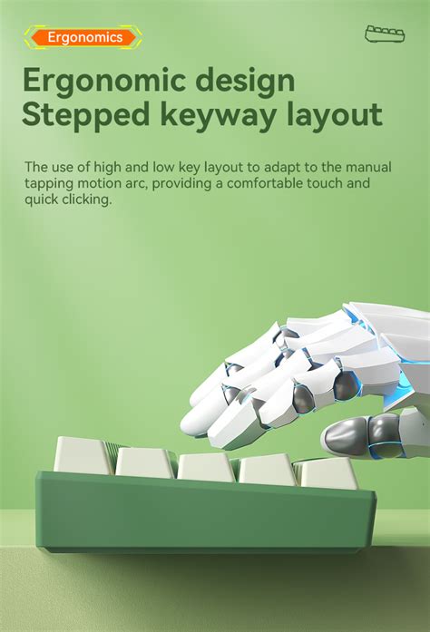 Bow G68s Hot Swappable Wired Mechanical Gaming Keyboard Tea Cheese Vibe Gaming