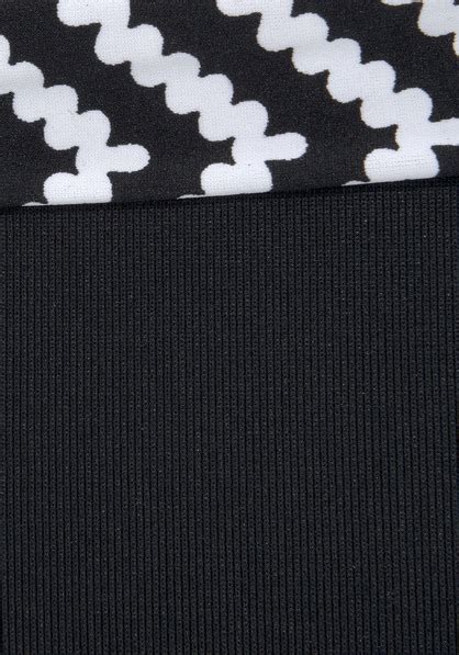 JETTE Triangel Bikini Mou schwarz weiß Cup A B