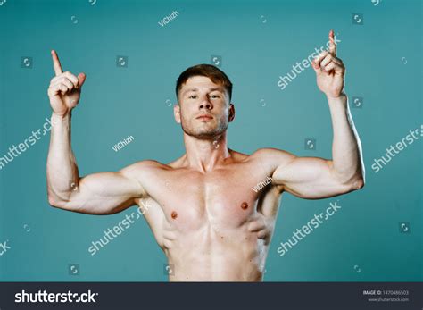 Strong Man Naked Torso Shows Free Stock Photo Shutterstock