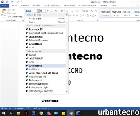 Cómo saber que tipo de letra tiene un documento en Word