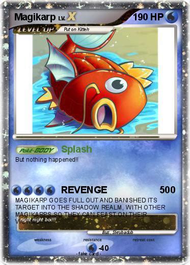 Pokémon Magikarp 1568 1568 Splash My Pokemon Card