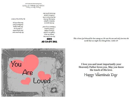 Free Printable Valentine's Day card with Scripture