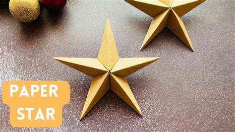 Easy Christmas Star Diy 3d Star For Christmas Decoration How To