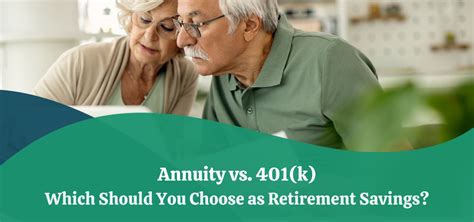 Annuity Vs 401 K Which Should You Choose As Retirement Savings