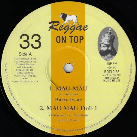 Barry Isaac / Mau Mau / Dub 1 / Dub 2 / Dub 3: Lion Vibes Reggae Vinyl ...