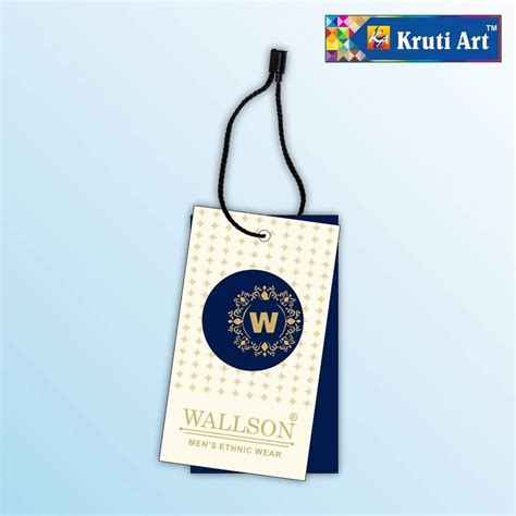 Kraft Paper Navy Blue Printed Garment Tag At Rs Piece In Dombivli