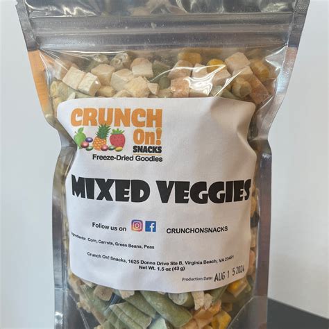 Mixed Veggies | Crunch On! Snacks