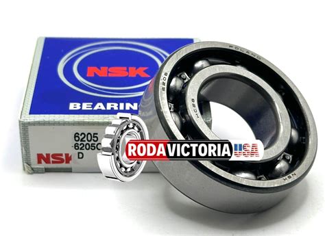 NSK JAPAN 6205 CM Deep Groove Ball Bearing, Open, No Seals 25x52x15 mm ...