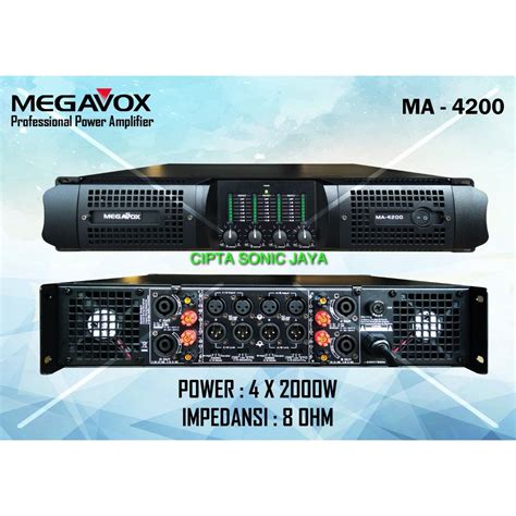 Jual Power Amplifier Megavox Ma Canel Ma Cannel