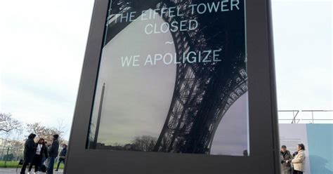 Eiffel Tower closes as staff go on strike