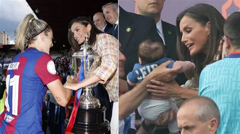 Las imágenes de la reina Letizia en la final de Copa de su tierno