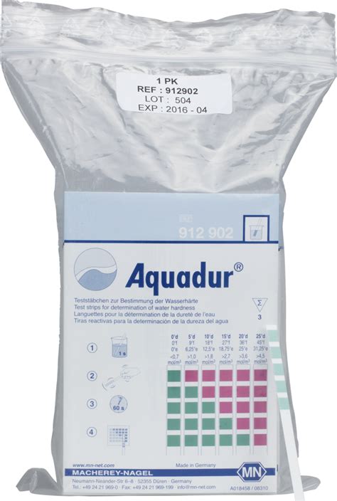 AQUADUR 5–25, for water hardness, test sets, MN | MACHEREY-NAGEL