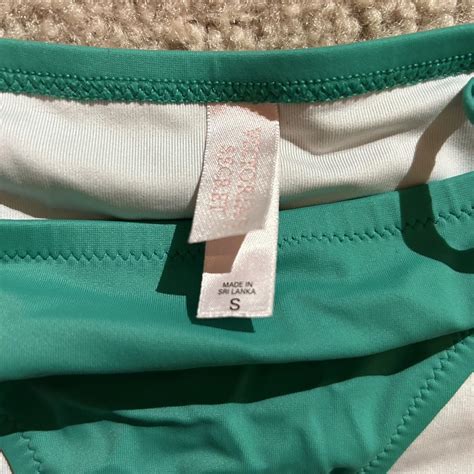Green Victorias Secret Bikini Top Is Medium Depop
